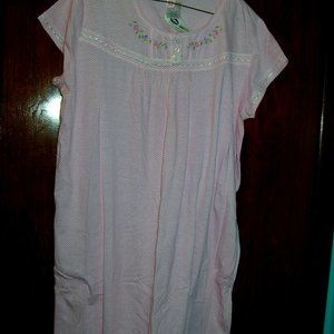 SPOTLIGHT NIGHT GOWN PINK SIZE LARGE 100% COTTON J